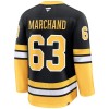 Mænd NHL Boston Bruins Trøje 2024-25 Fanatics Premium 100th Anniversary Brad Marchand Sort Tredje